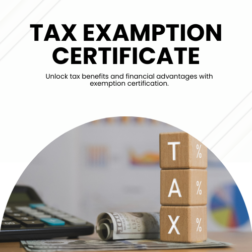 Tax exemption certificate